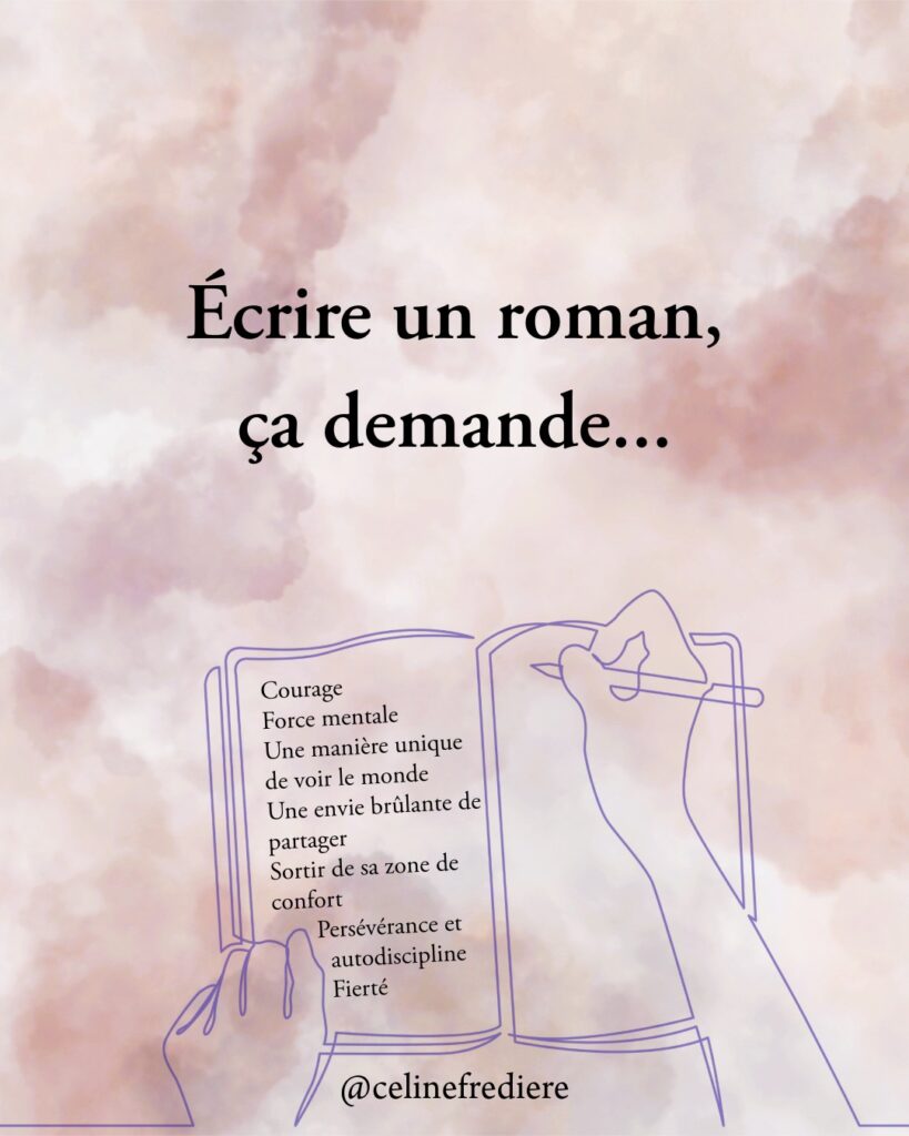 Écrire un roman, ça demande...